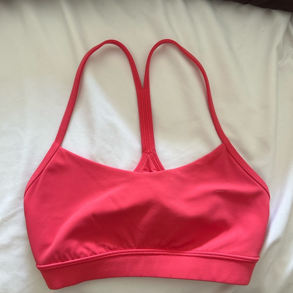 Lululemon Pink Flo Y Bra Nulu size 6